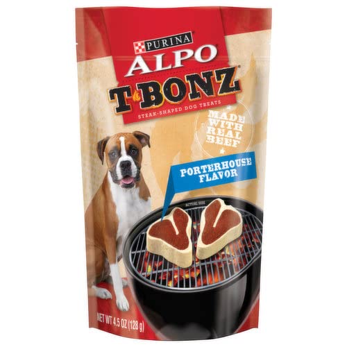 Purina ALPO TBonz Porterhouse Flavor Dog Treats - 4.5 oz. – Pack of 1 - PawsPlanet Australia