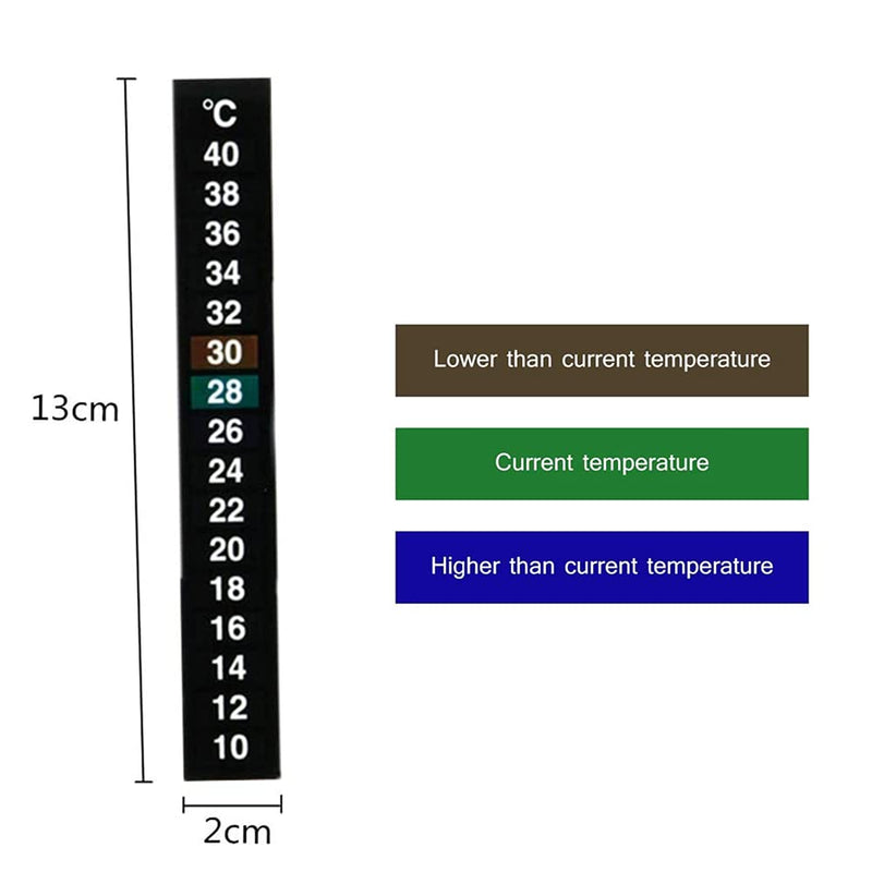 6 Pieces Temperature Meter Sticker Stick-on Thermometer Digital Temperature Sticker Aquarium Thermometer Used for Fish Tank and Aquarium - PawsPlanet Australia