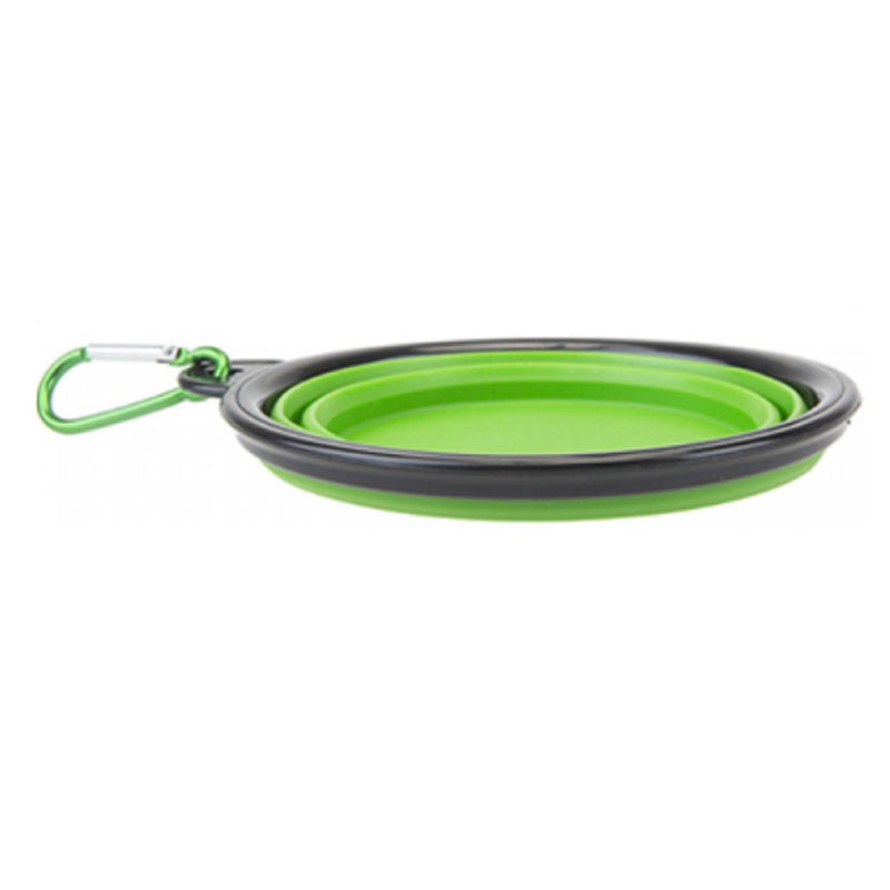 PMS Crufts Pet Collapsible Travel Bowl with Carabiner Hook - 1L - PawsPlanet Australia