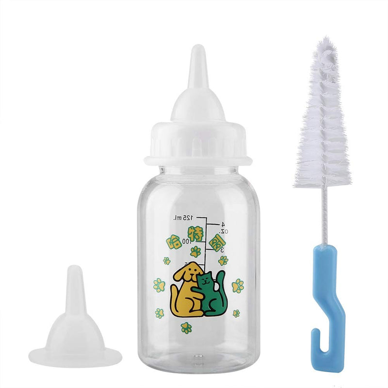 Garosa Pet Nursing Bottle Portable Newborn Pet Kitten Puppy Nursing Care Feeding Milk Bottle Set with Spare Nipple and Bottle Brush - PawsPlanet Australia