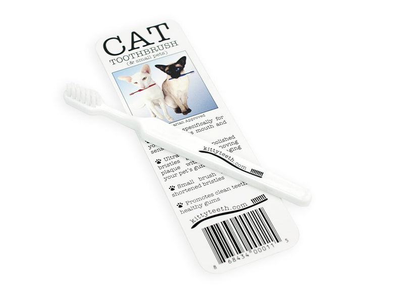 Kittyteeth Made in The USA - Pet Toothbrush Advanced Oral Hygiene Dental Care Low Bristle Profile & Small Brush Head - PawsPlanet Australia