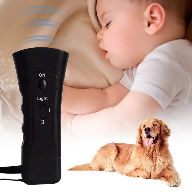 CBROSEY Dog Ultrasonic Repeller,Anti Barking Device,Dog Barking Deterrent Devices,Anti Dog Barking Training Tool With LED Flashlight - PawsPlanet Australia