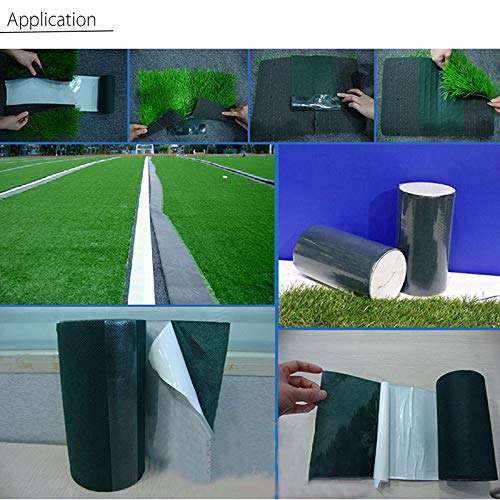 INMOZATA Artificial Grass Seaming Tape Self Adhesive Joining Turf Tape Jointing Fixing Synthetic Lawn Carpet Tape for Connecting Fake Grass Carpet (5m x 15cm (L x W)) 5m x 15cm (L x W) - PawsPlanet Australia
