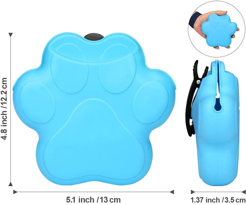 Taglory 2 Pack Dog Treat Pouch, Silicone Dog Training Treat Pouch, Portable Dog Treat Bag Pouch with Convenient Magnetic Buckle Closing and Waist Clip, Blue/Black Blue/ Black - PawsPlanet Australia