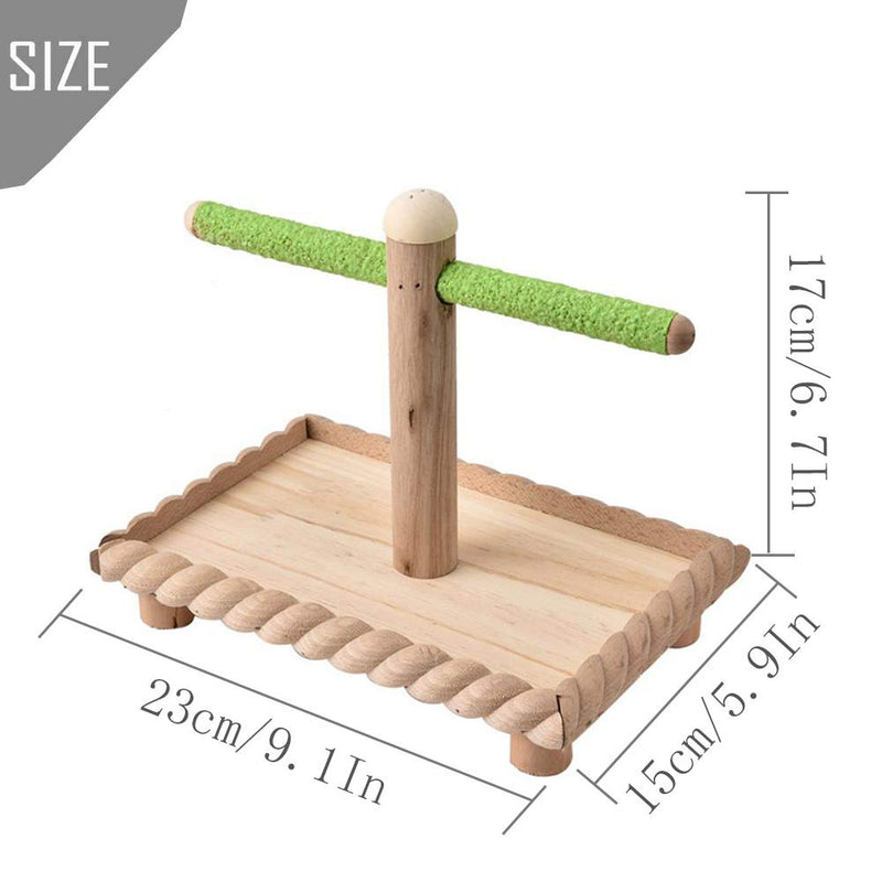 [Australia] - kathson Bird Tabletop Perch, Parrot Cage Stands Training Play Gym Playground Table Top for Parakeets Lovebirds Budgies 