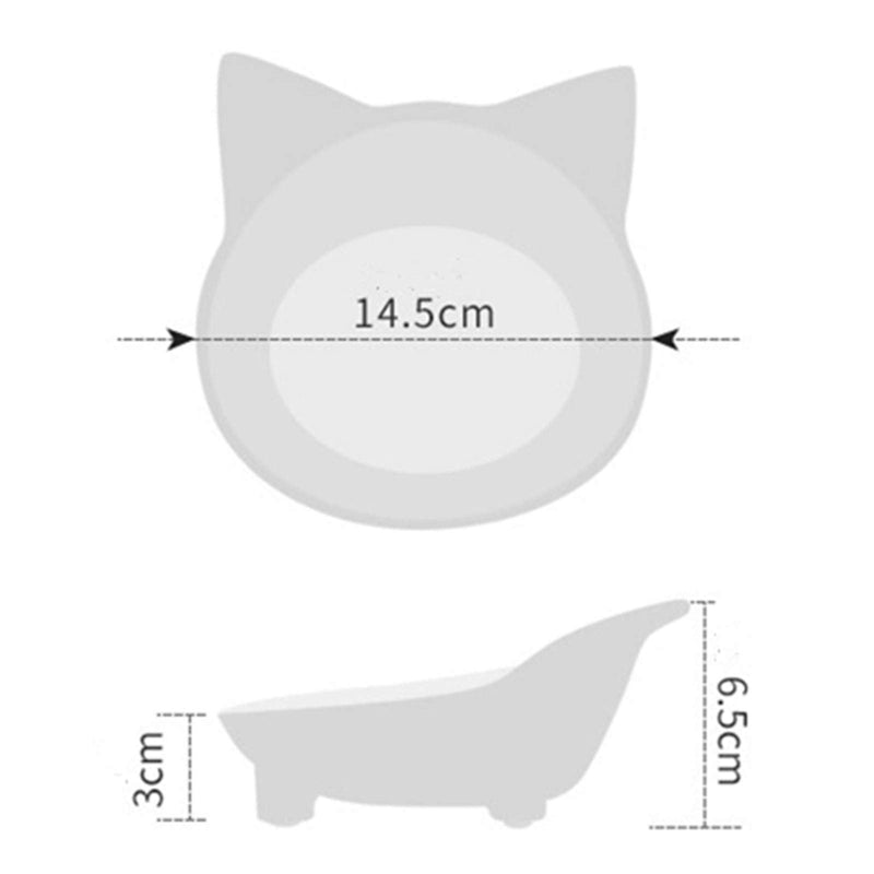 Cat Feeding Bowls Anti-slip Multi-purpose Cat Food Bowl Pet Water Bowl 3 Pack - PawsPlanet Australia
