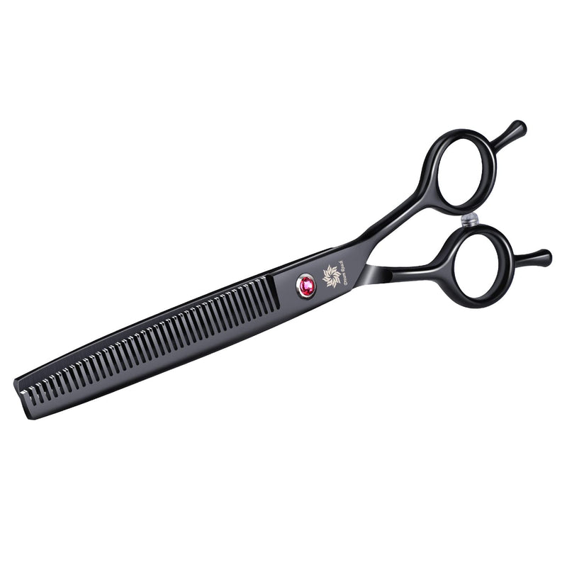 Dream Reach 7.0 Inch Professional Pet Grooming Set Dog Scissors Grooming Scissors Pet Grooming Scissors Straight/Curved/Effiliating/Chunker Scissors Set Black (Set of 4) Set of 4 - PawsPlanet Australia