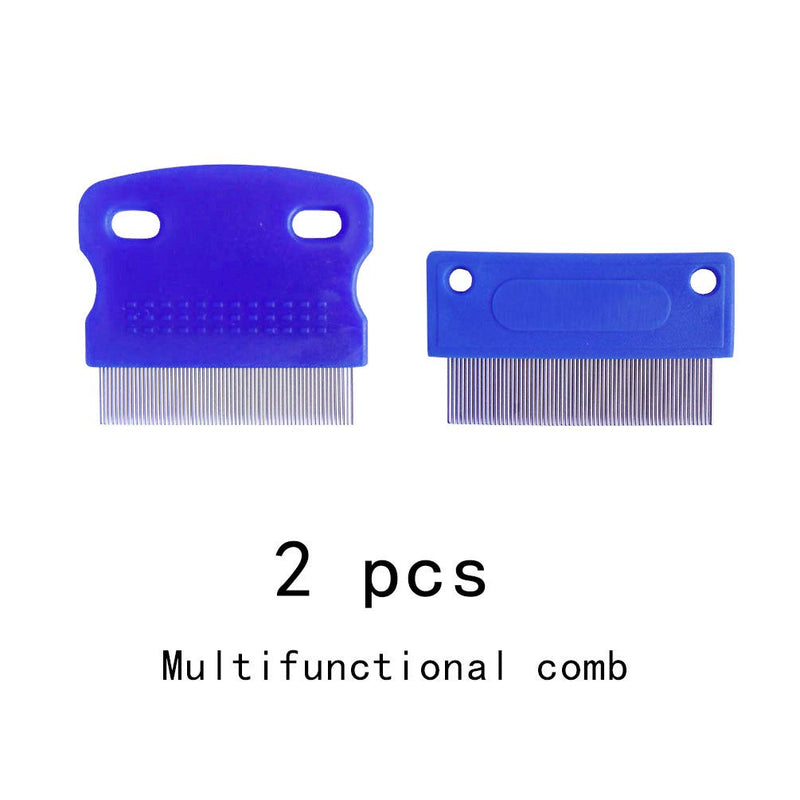 zYoung 2 Pcs Dog Comb, Tear Stain Remover, Dog Eye Stain Remover, Dog Grooming Comb, Comb for Dogs, Gently Removes Mucus and Crust, Tear Stain Remover for Dogs, Pet Tear Stain Remover - PawsPlanet Australia