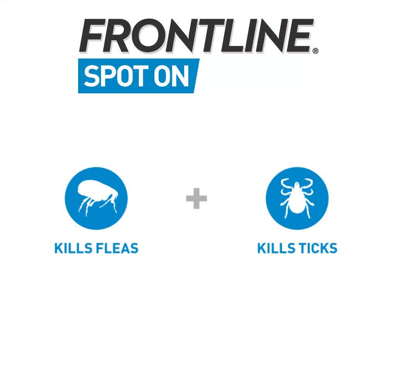 FRONTLINE Spot On Flea & Tick Treatment for Small Dogs (2-10 kg) - 3 Pipettes - PawsPlanet Australia