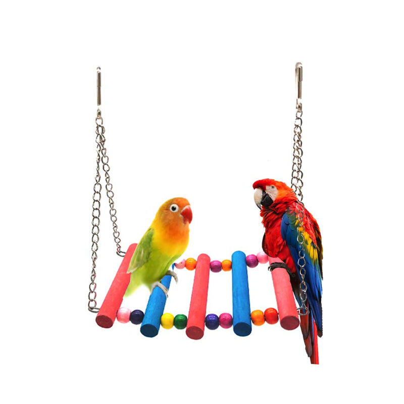 [Australia] - STARROAD-TIM Bird Toys Bird Parrot Swing Toy Pet Bird Cage Hammock Swing Toy Hanging Bell Beaks Toy for Small Budgie 6 pcs 