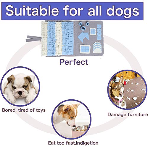 Snuffle Mat Nosework Blanket Dog Training Mats Dog Feeding Mat Pet Activity Mat Great for Stress Release Medium - PawsPlanet Australia