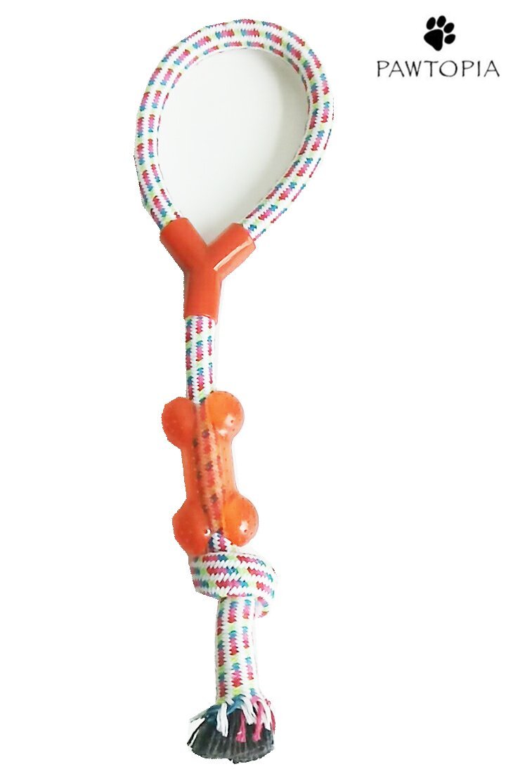 Puppy Dog Toy Rope And Bone Chew Dental Health For Small Medium And Large Dogs And Puppies - PawsPlanet Australia