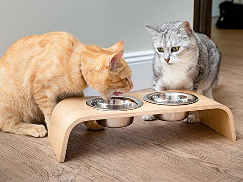 HB Pet Feeder Stainless Steel Dog and Cat Bowls Feeding Replacement Food Bowl for Raised Feeder / Pet Water Metal Bowls 2.5 cup Double Pack - PawsPlanet Australia