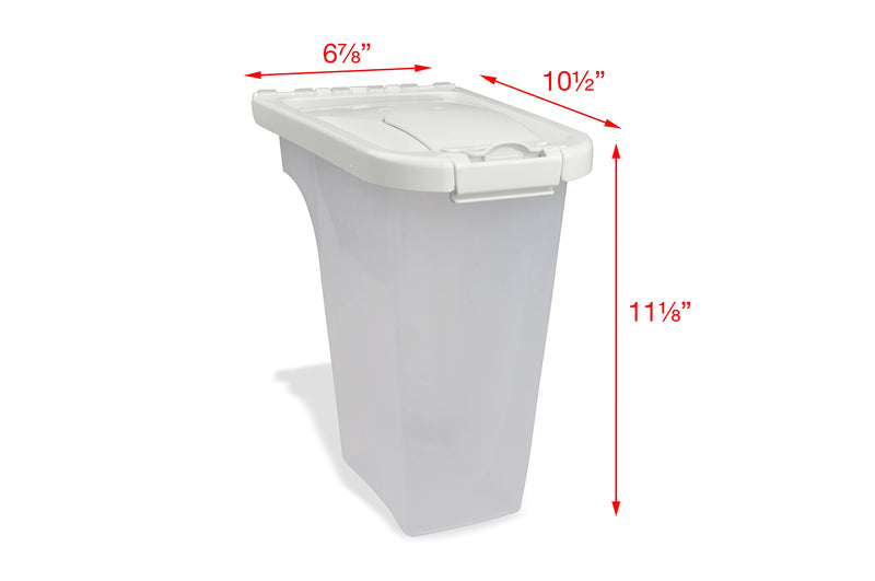 Van Ness 4-Pound Food Dispenser with Fresh-Tite Seal, White , Large (FD4) - PawsPlanet Australia