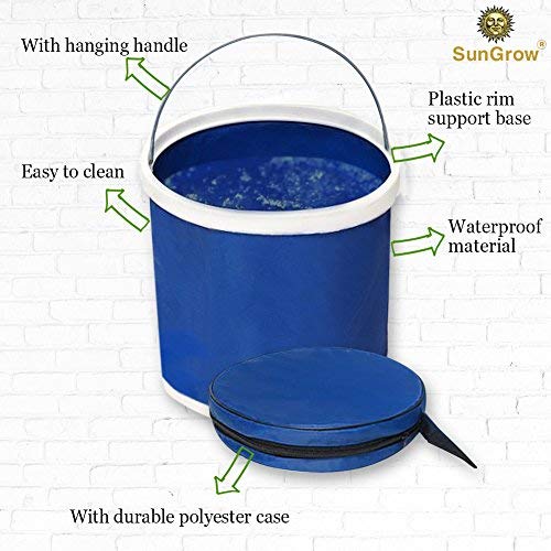 [Australia] - Collapsible Bucket with Storage Bag, Aquarium Water Change Pail, Outdoor water storage container for Camping, Hiking, Gardening, Space-Saving Packable pail for Car, RV, Fishing, Fruit Picking & More 