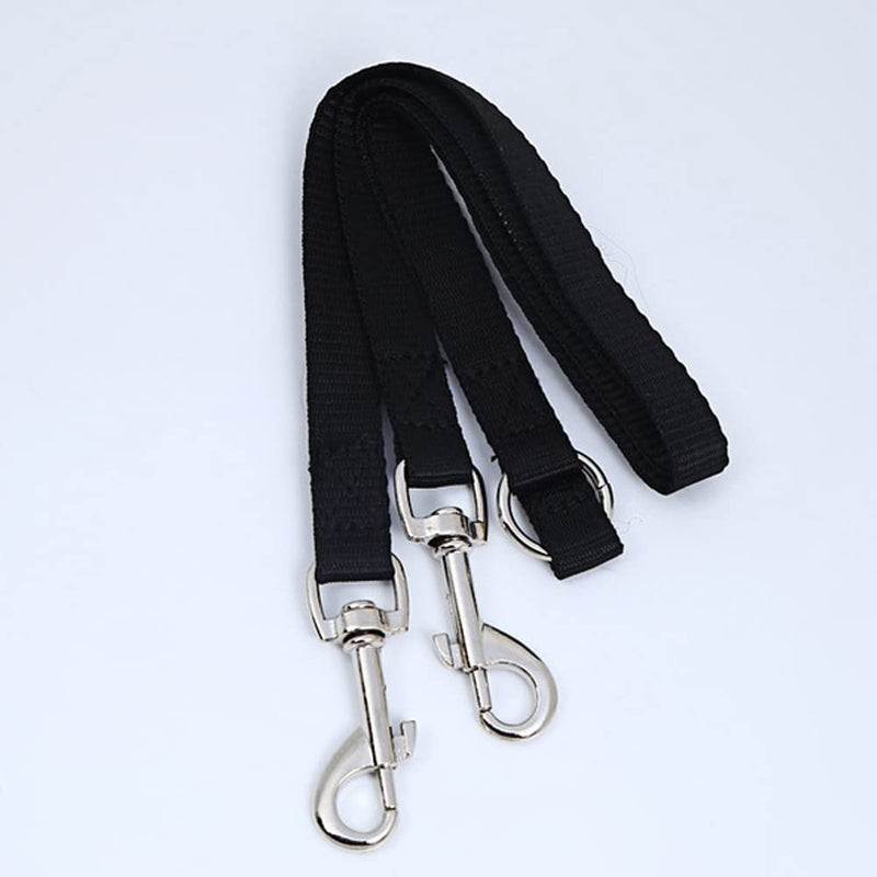 Double Leash for 2 Dogs - Coupling Leash for 2 Small Dogs, Adjustable Double Pet Trainer, Double Leash Walking Trainer Leash for Two Dogs, Black - PawsPlanet Australia