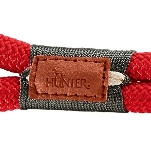 HUNTER Adjustable leash Oss, 8/200 66988 Rope, red One Size - PawsPlanet Australia