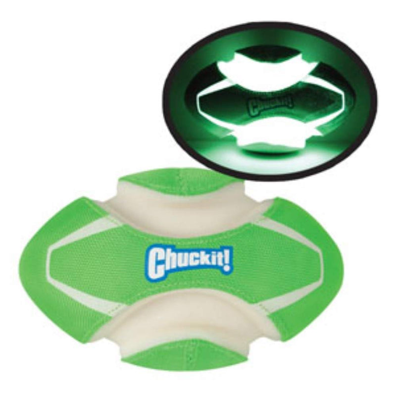 Chuckit Fumble Fetch Max Glow Dog Toy Green - PawsPlanet Australia