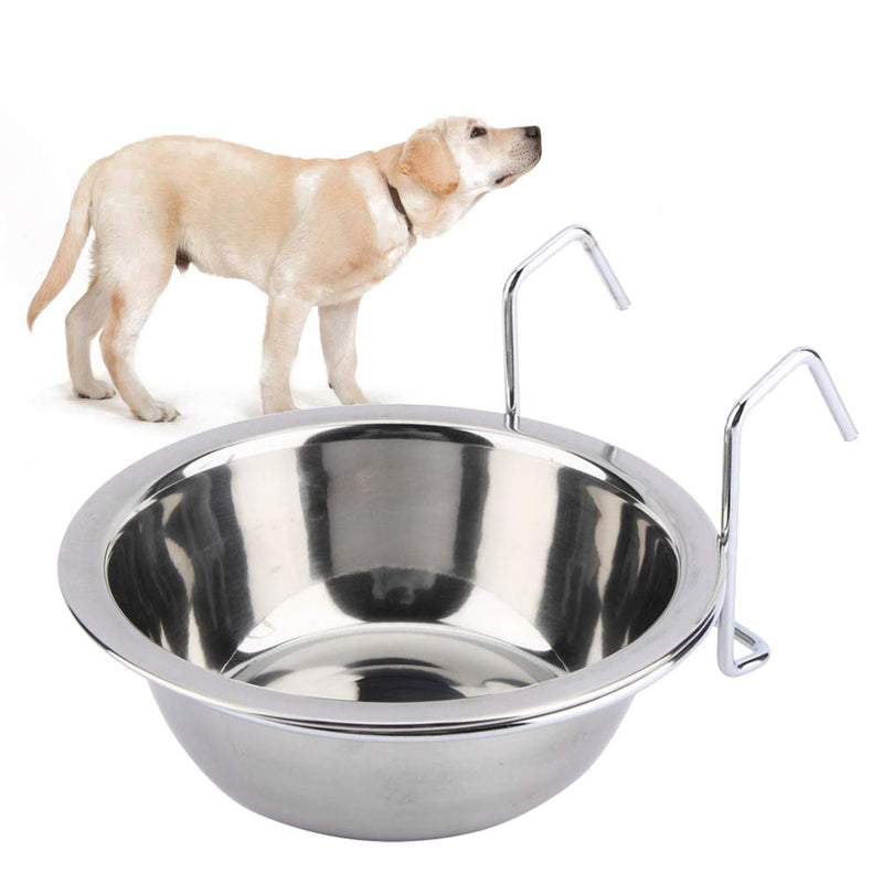 POPETPOP Stainless Steel Food Water Bowl for Pet Bird Crates Cages Coop Cup Dog Cat Rabbit Size S - PawsPlanet Australia