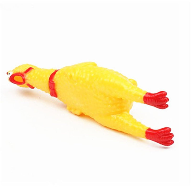 Jenell TheEarl®SCREAMING SQUEAKY SQUEAKING CHICKEN ROOSTER SHAPE TOYS PLAY GIFT - PawsPlanet Australia