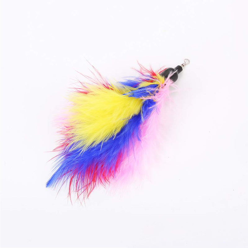 9Pcs Cat Feature Toys Feather Refill Cat Teaser Feather Toys Feather Spinning Attachment Feather Replacement Cat Catcher Toy Retractable Cat Wand Toys - PawsPlanet Australia