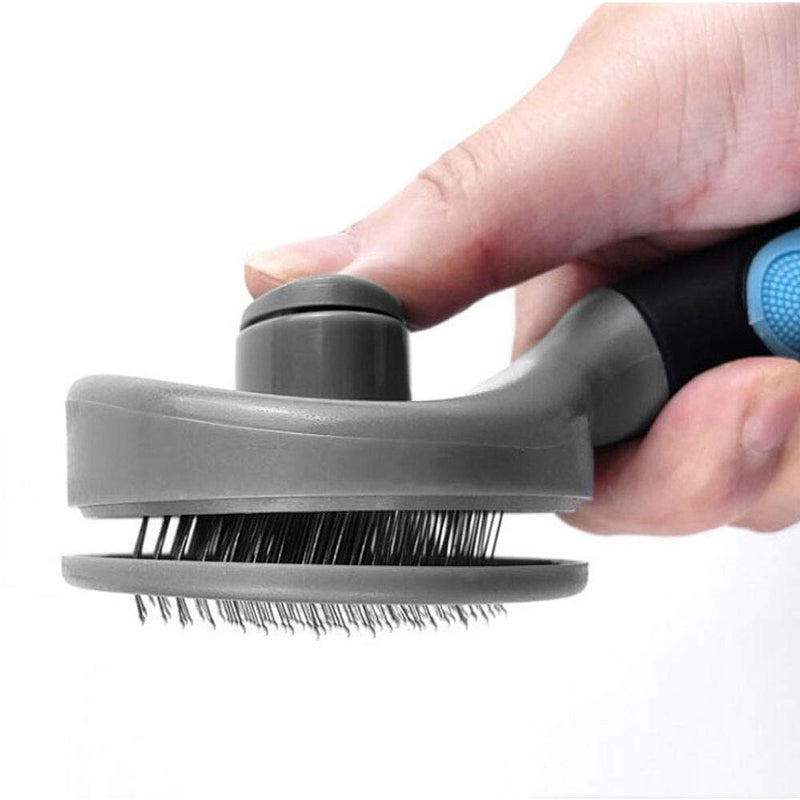 Petderland Pets Dog & Cat Grooming Brush, Pin Bristles Brush for Long & Short Haired Pet，Grooming Tool, Shedding Tool, Removes Mats, Tangles and Shedding Hair Blue&Grey - PawsPlanet Australia