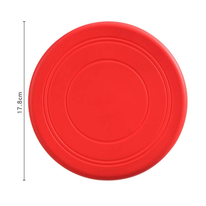 Frisbees for Dogs,Red Tossing Toys Durable Rubber for Most Size Dog Puppy 7Inch - PawsPlanet Australia