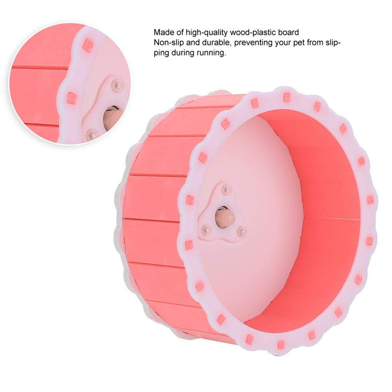 GOTOTOP 5.9in Pet Running Wheel, Wood Plastic Board Hamster Guinea Pig Colorful Running Wheel Silent Roller Small Pet Toy Accessory(#1) #1 - PawsPlanet Australia