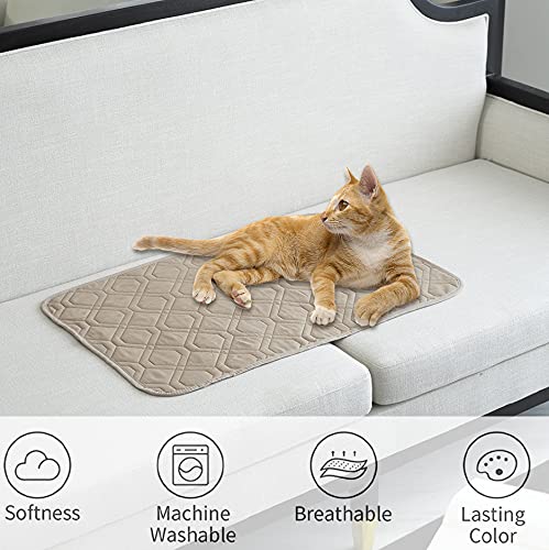 Ameritex Waterproof Dog Bed Cover Pet Blanket for Furniture Bed Couch Sofa Reversible 20x30 Inches Beige+lightgrey - PawsPlanet Australia