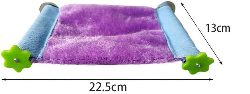 Wonninek Warm Bird Nest House Bed Hut Mat Hammock Toy for Parrots Budgie Parakeet Cockatiel Conure Cockatoo African Grey parrot (S, Purple) S - PawsPlanet Australia