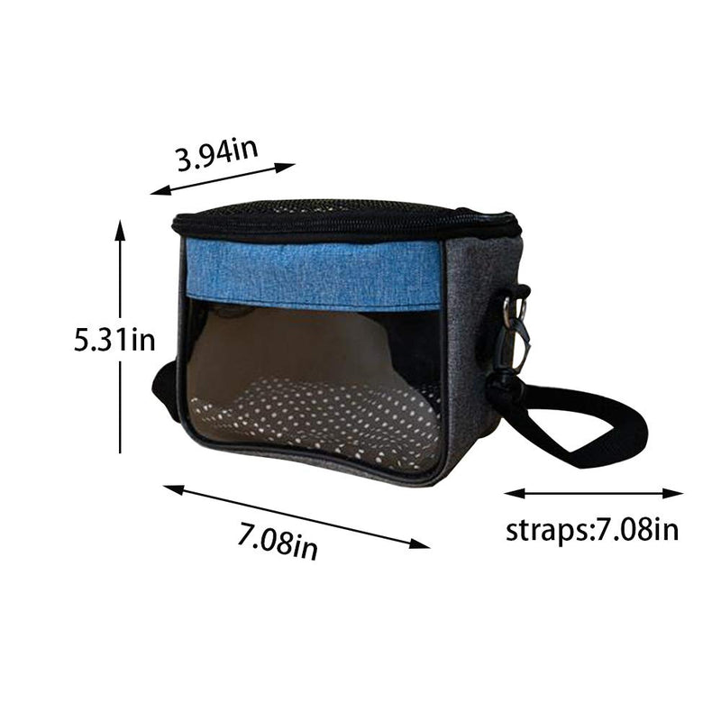 Guinea Pig Hamster Carrier Bag, Upgraded Small Pet Carrier Bag Super Soft Coral Fleece Hedgehog Pouch Portable Outgoing Travel Bag with Adjustable Shoulder Strap and Breathable Mesh for Glider Etc - PawsPlanet Australia