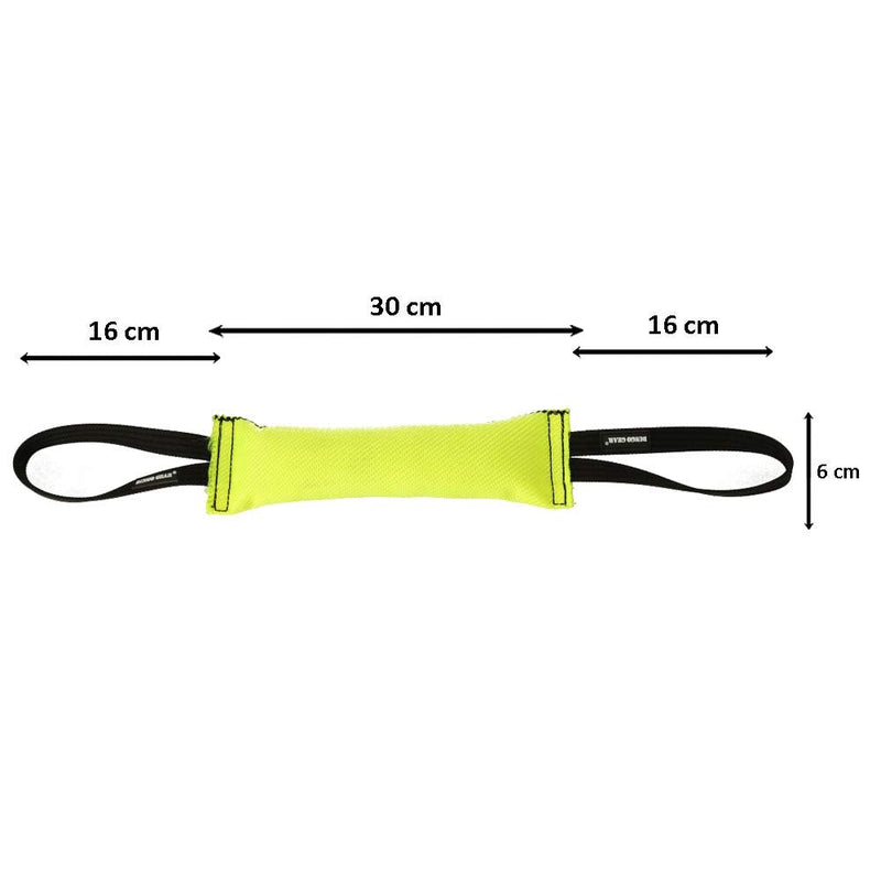 DINGO GEAR Firehose Bite Tug Strong Dog Toy, Yellow, 0.18 kg - PawsPlanet Australia