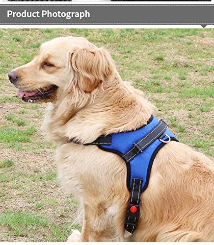 Non Pull Dog Harness Adjustable Pet Puppy Walking Strap Vest Soft Chest Belt UK SWIZZPETS (RED, MEDIUM) RED - PawsPlanet Australia