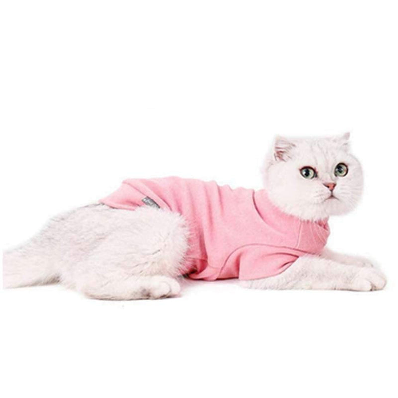 (Small Size, Pink) Pet Cat and Dog Sweatshirt Clothes, Soft Fashionable and Comfortable Pullover in Autumn and Winter, Hoodie Vest Keeps Warm Simple and Casual, Suitable for Puppy cat and Dog Small - PawsPlanet Australia