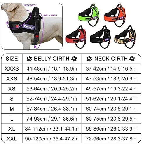 PETLOFT Dog Harness, Adjustable Soft Lead Padded No Pull Dog Harness for Small Medium Large Dogs, Black XL - PawsPlanet Australia