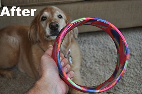 HurriK9 Flying Ring Launcher | Quickly Exercises Your Dog | Dog Toy Launcher w/ Spandex Foam Rings 3 Extra Tough Launcher Rings - PawsPlanet Australia