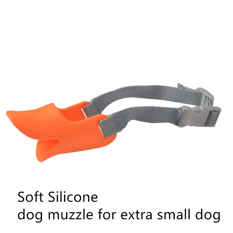 Prime Anti Bite Dog Muzzle for Extra Small Dog Anti-bite and Anti-Called Duck Bill Muzzle Orange S - PawsPlanet Australia