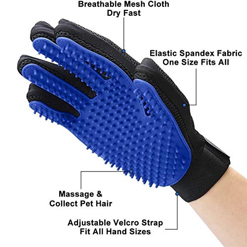 Groom Stripping Hair Remover Brush Dog Grooming Glove Mitt Pet Dog Cat Massage - PawsPlanet Australia