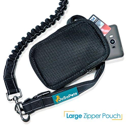 Hands Free Dog Lead For Running, Jogging or Walking/Dog Walking Belt - Reflective with Large Double Sided Lined Pouch - Up to 60 Kg - PawsPlanet Australia