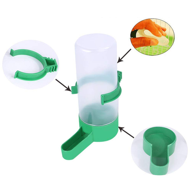 4Pack Automatic Bird Feeder Bird Water Dispenser Bird Water Feeder Food Dispenser Drinker Container Hanging in Birds Cage for Pet Parrot Budgie Lovebirds Cockatiel Cage - PawsPlanet Australia