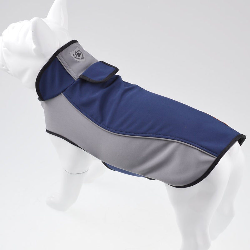 [Australia] - Fosinz Outdoor Waterproof Dog Jacket Cold Weather Coat S(Length:12",Neck:13",Breast:14") Blue 