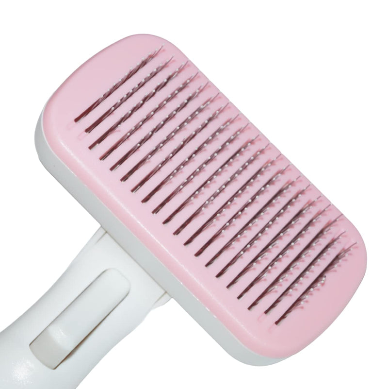 Dog brush, animal hair brush, dog comb, cat brush, undercoat brush, 10 cm pink - PawsPlanet Australia