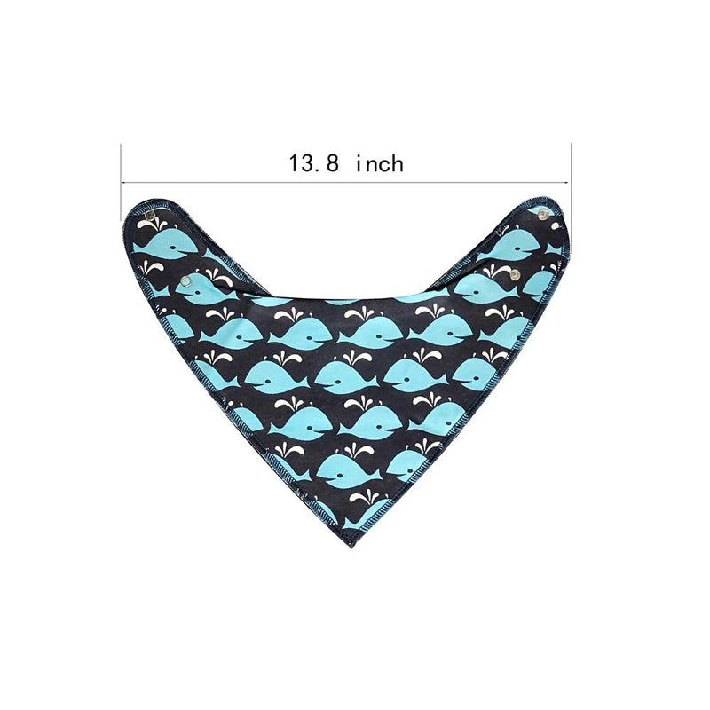 [Australia] - SKYCOOOOL 4 Pack Funny Navigation Style Small Pet Dog Cat Signature Puppy Bandana Triangle Scarf Bibs with Soft Cotton Material for Puppy Accessories 