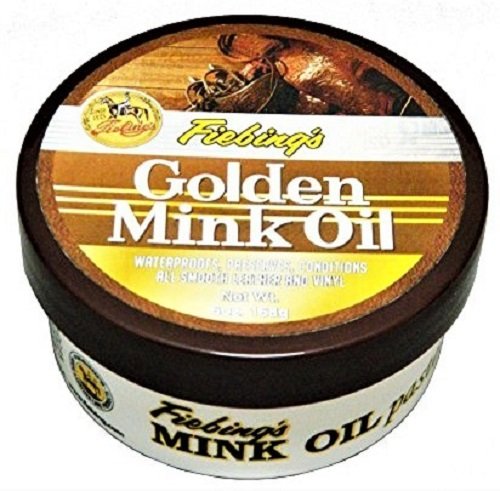 [Australia] - Fiebing's Golden Mink Oil Leather Preserver, 6 oz - Waterproofs, Preserves and Conditions Leather and Vinyl 