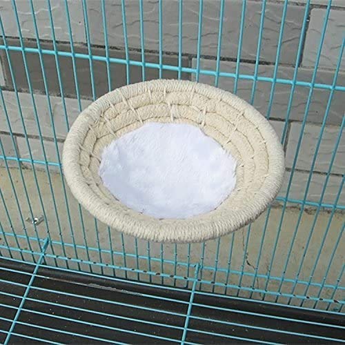 ZYYRSS Handmade Cotton Rope Bird Breeding Nest Bed Toy for Bird Parrot Macaw African Grey Budgie Cage Toy Cage Accessories Cage Perch Stand Hatching Nesting Box - PawsPlanet Australia