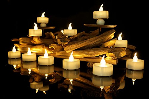 Flameless LED Tea Light Mini Candles, Battery Powered Small Fake Candles Wedding Decorations, Pack of 12 - PawsPlanet Australia