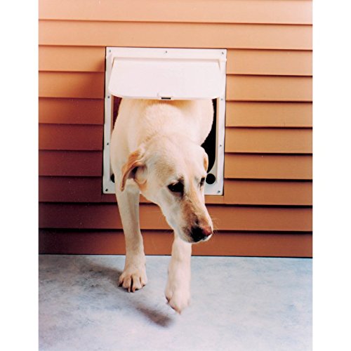 [Australia] - Revival Animal Health Dog Door - Magnador Two-Way Pet Door Mag I Heavy Duty White Medium 