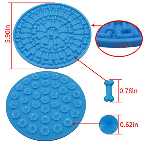 [Australia] - SHEN RONG Dog Lick Pad, Lick Mat,Shower Lick Pad,Bath Lick Mat,Dog Lick Shower,Dog Bath Peanut Butter Lick Pad for Pet Bathing, Grooming, and Dog Training（2Pack） 
