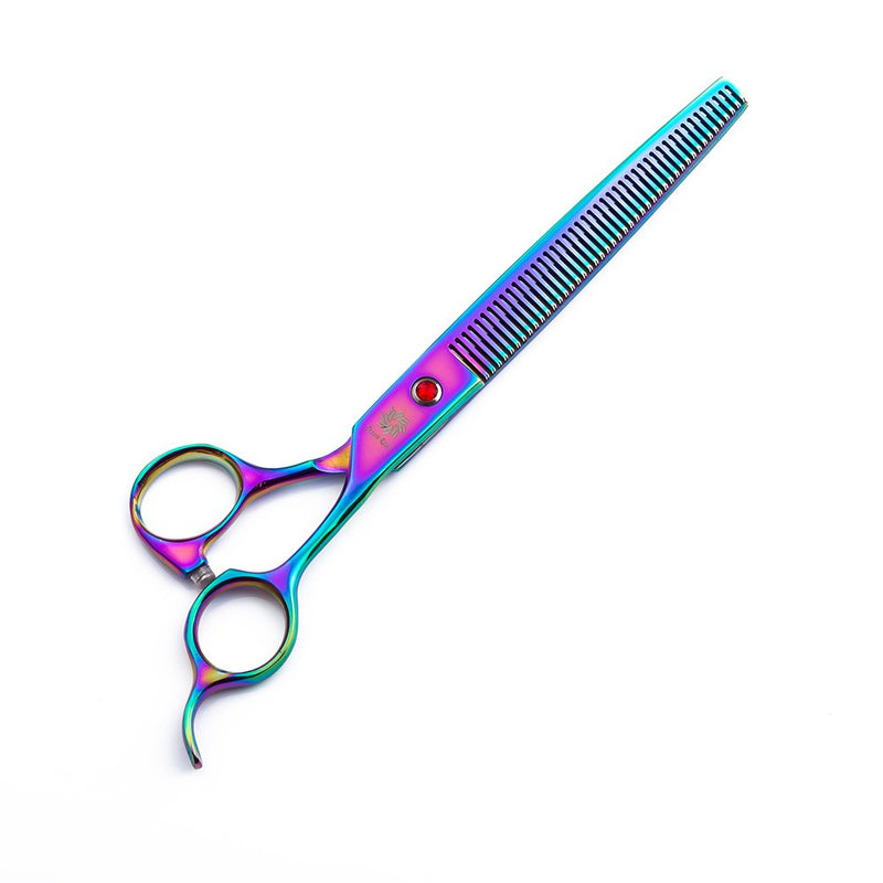Dream Reach 8 Inchs Professional Pet Dog Grooming Scissors Suit 7 inch Stainless Steel Home Groomer Cutting Set Curved Thinning Shear Kit (Rainbow) (8 inch - Set 1) 8 inch-Set 1 - PawsPlanet Australia