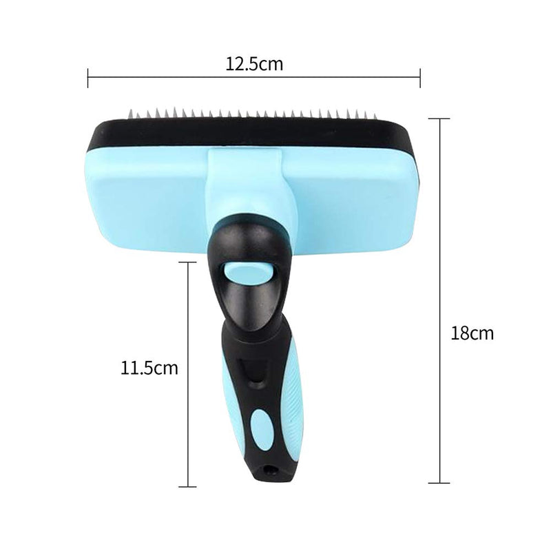 Pets Grooming Brushes, Slicker Brush Self Cleaning for Dogs & Cats, Grooming Tool, Removes Tangles Dirt & Shedding Hair for Short Medium & Long Haired Pets - PawsPlanet Australia